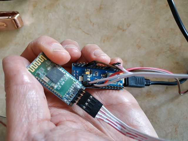 Arduino + Bluetooth module HC-07